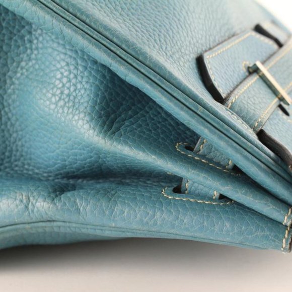 Hermès Blue Jean Togo Leather Birkin 35 PHW 6H1028 - Picture 11 of 12